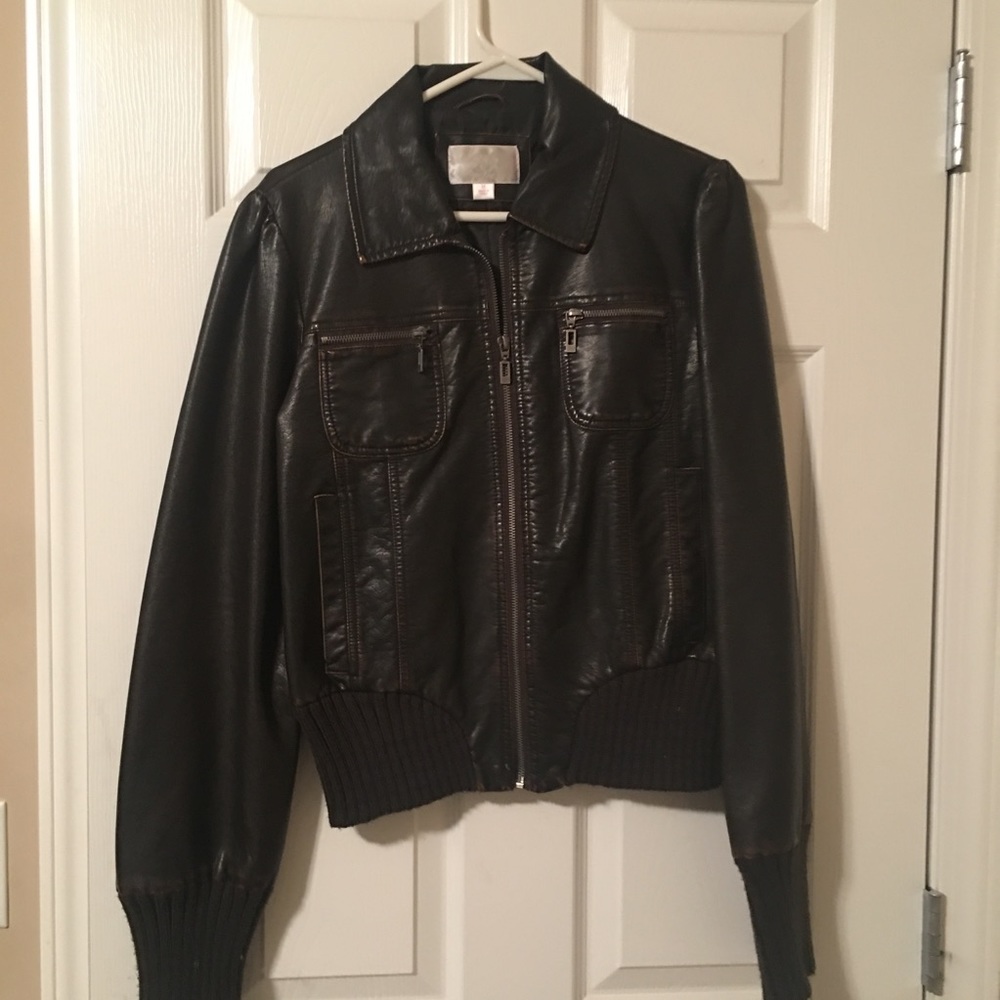 Faux Leather Jacket!